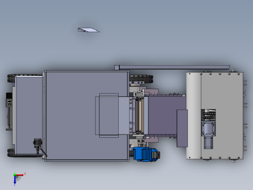 道路清粪清理车三维SW模型==1280370俯视缩略图
