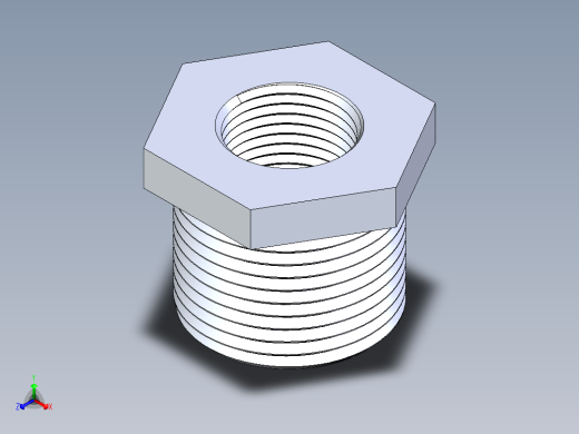 CPVC管件18-Sch80_ReducerBushing_MPTxFPT_9839-099_0.75in x 0.375in正等轴测缩略图