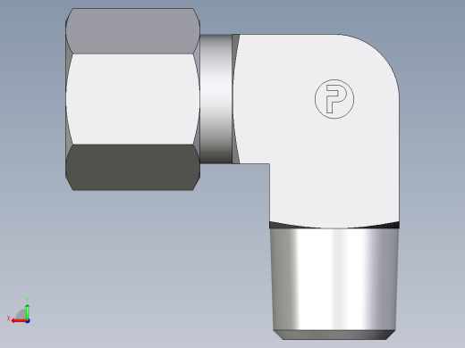 卡套式工业通用硬管接头EO_Male_stud_elbow_WE08LRCF后视缩略图
