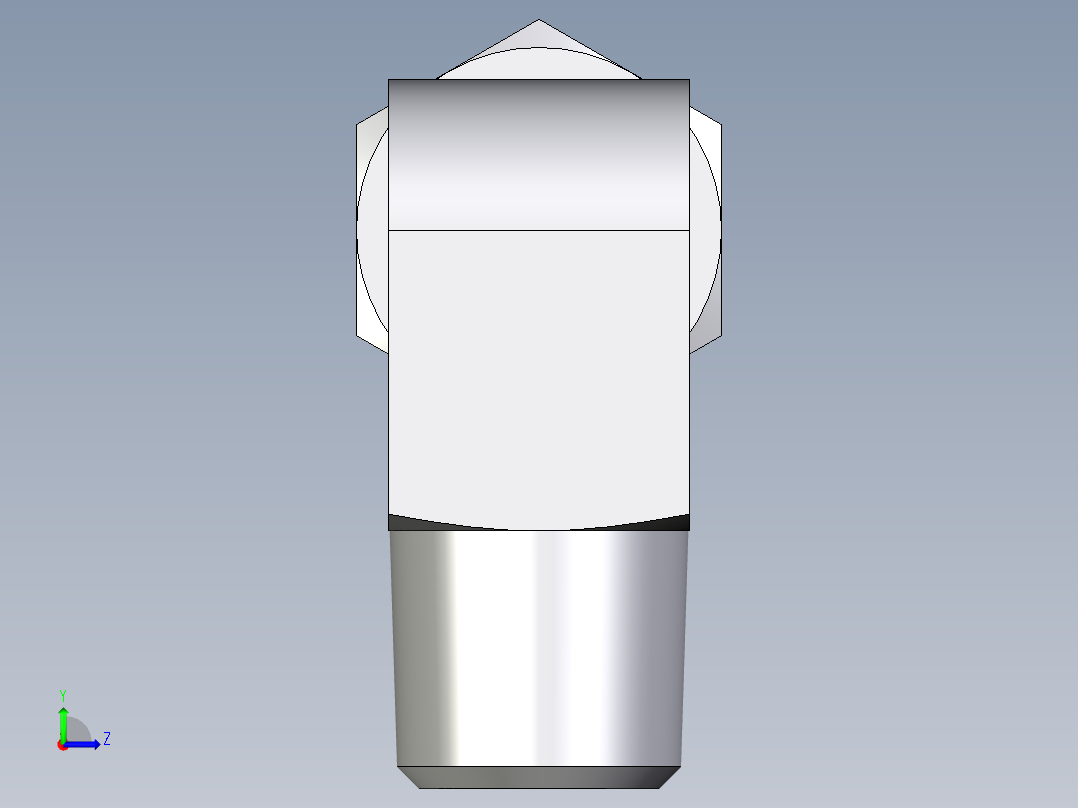 卡套式工业通用硬管接头EO_Male_stud_elbow_WE08LRCF左视图