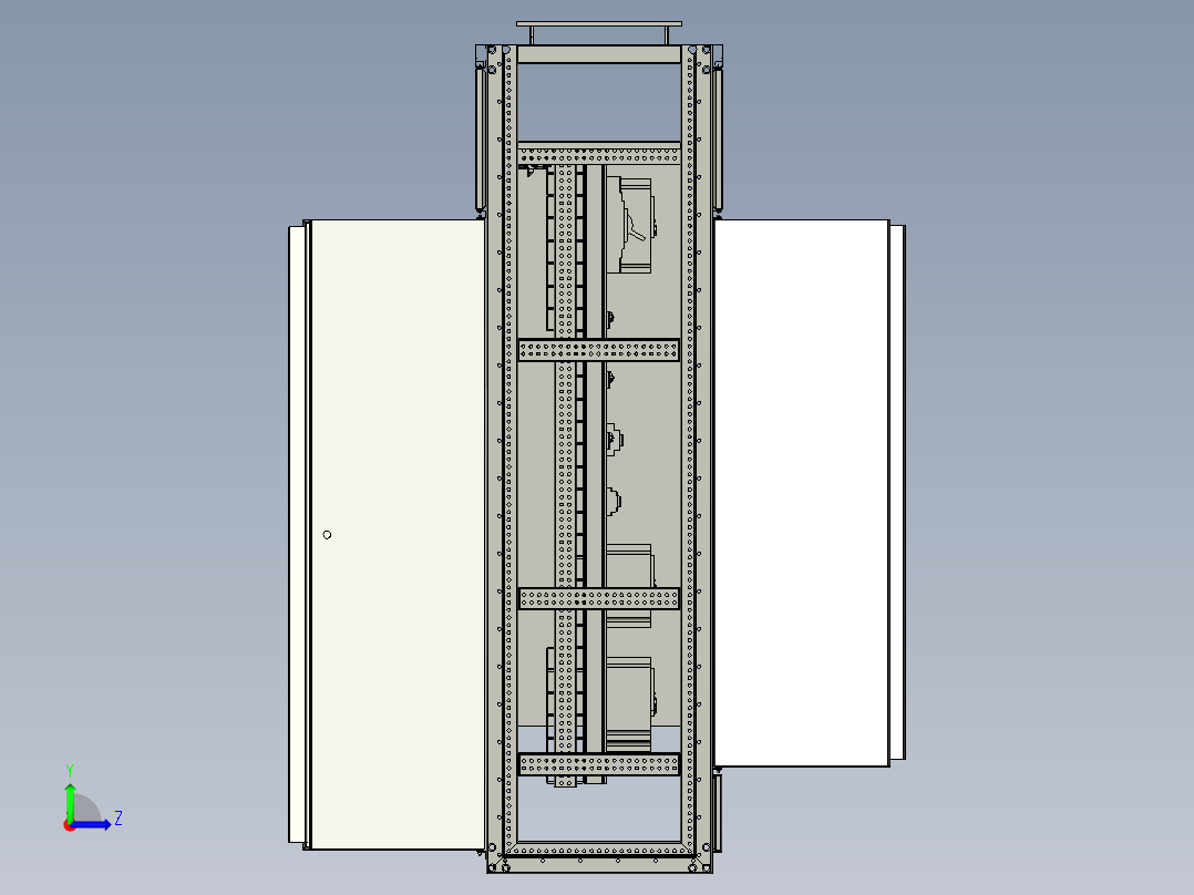 电器柜 电控柜 (104) 机械设计素材左视图