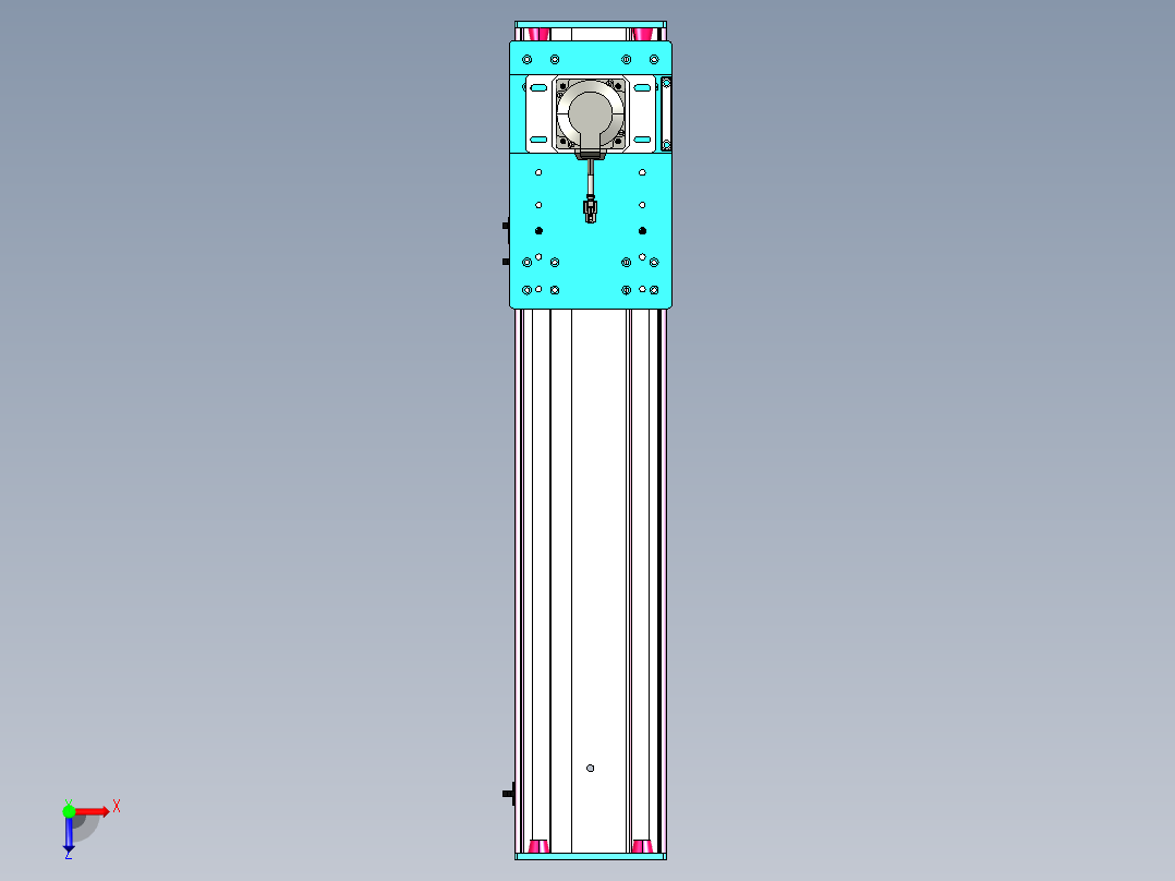 东锦齿条传动DH175G-L167-S600-BU-减速机+750W.STEP俯视图