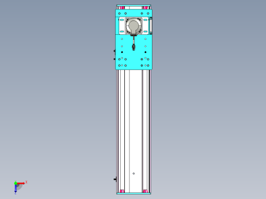 东锦齿条传动DH175G-L167-S600-BU-减速机+750W.STEP俯视缩略图