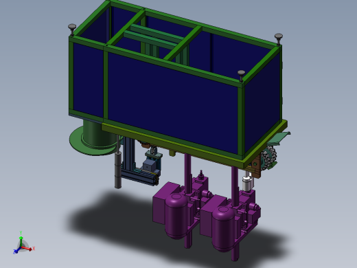 链板式自动攻牙机 非标自动化设备3D图纸3D模型