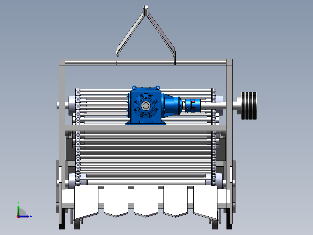 多功能马铃薯收获机左视图