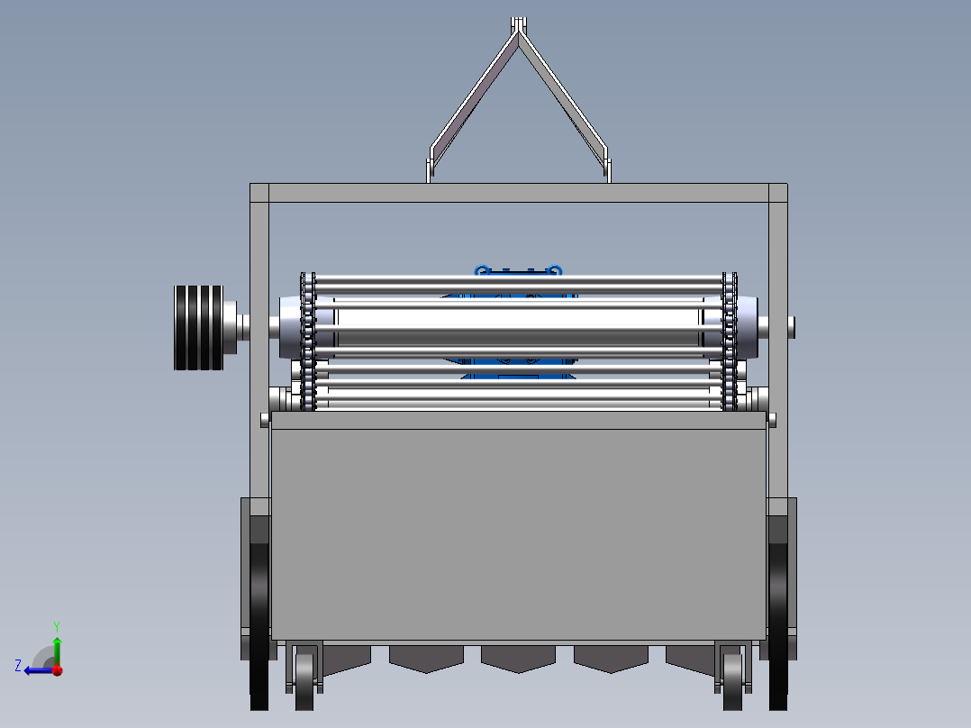 多功能马铃薯收获机右视图