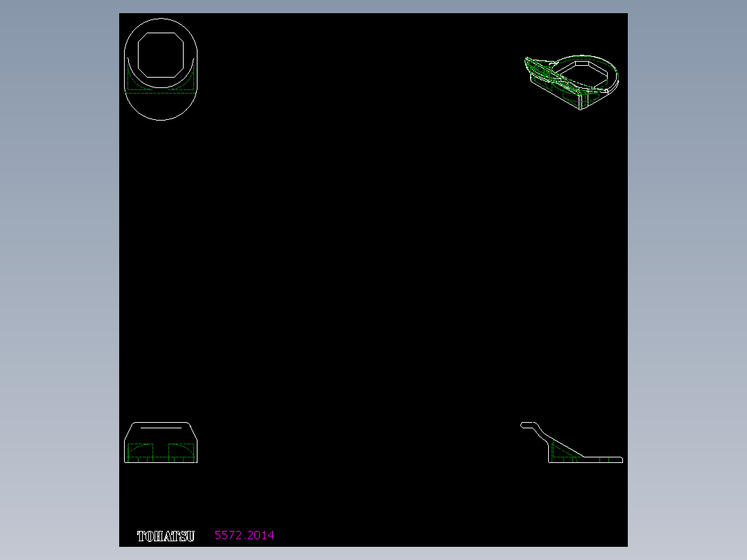 鎖(B)5572-2D多系列多零件图纸模型