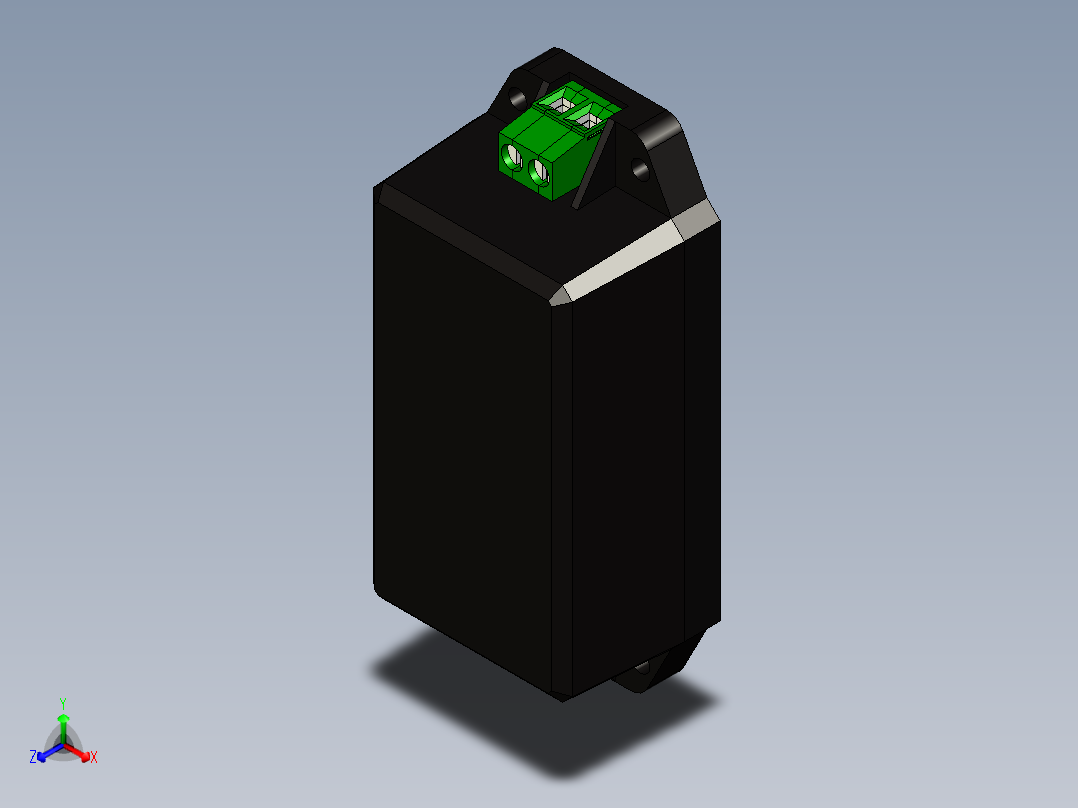 30W系列封装开关电源正等轴测图