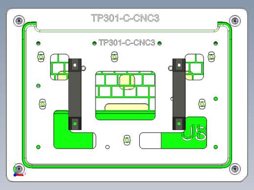 TP301-C-笔记本CNC工装夹具三维模型CNC3-0923前视缩略图