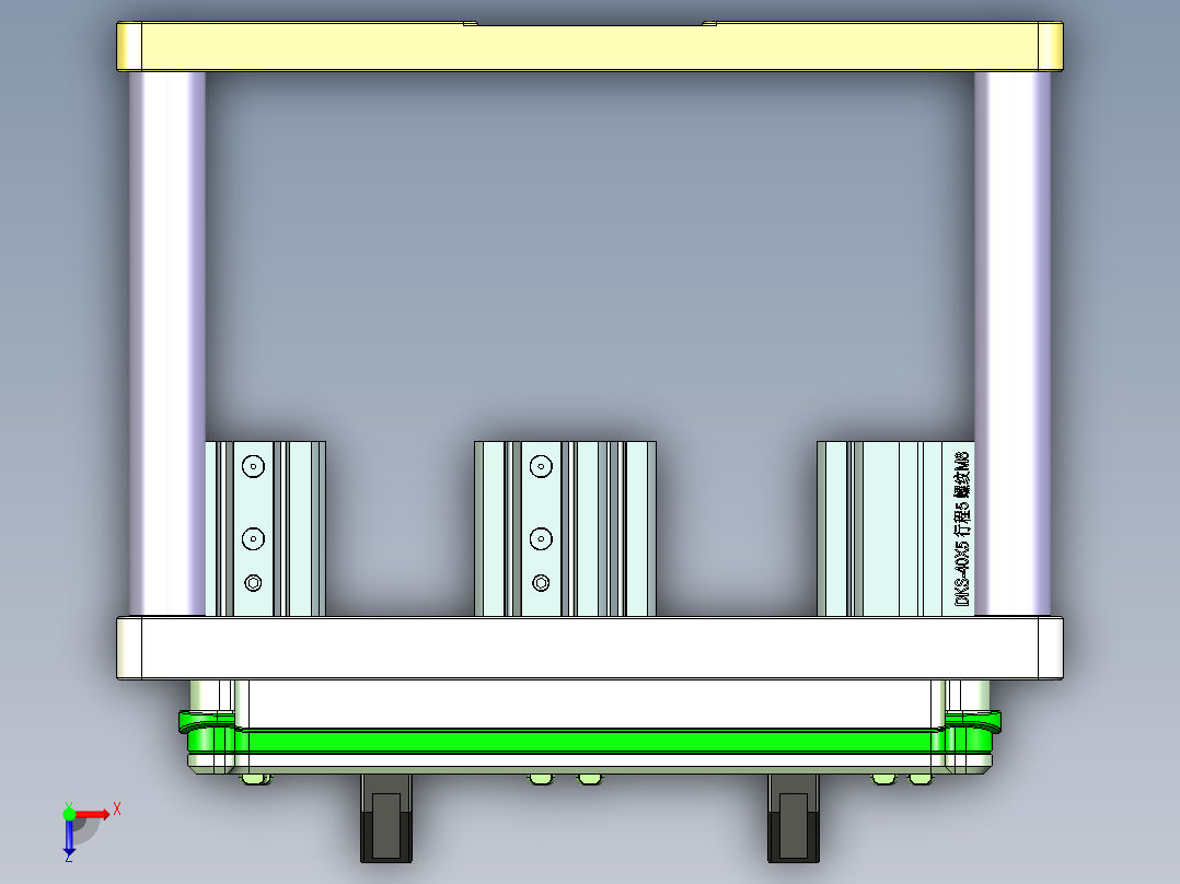 TP301-C-笔记本CNC工装夹具三维模型CNC3-0923俯视图
