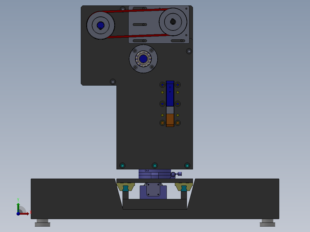 巧克力自动切割成型机sw17可编辑前视图