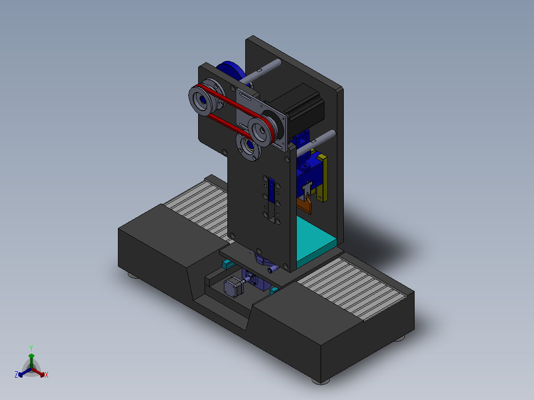 巧克力自动切割成型机sw17可编辑正等轴测图