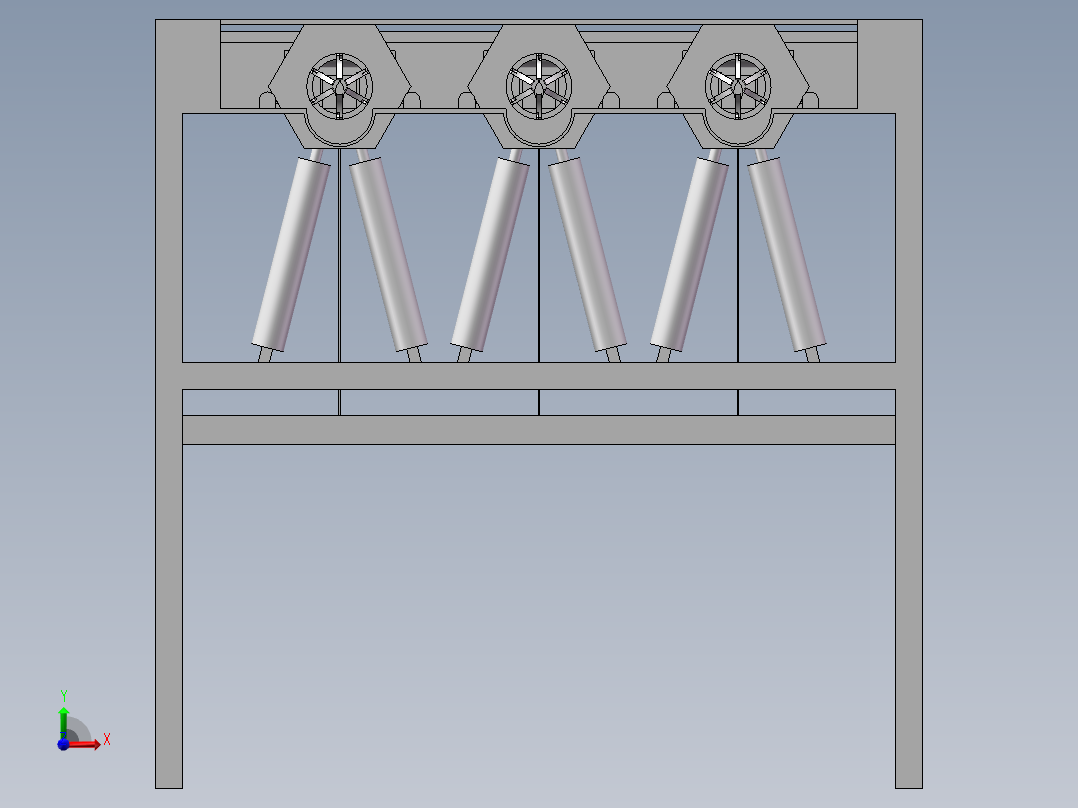 富贵竹剥叶装置设计前视图
