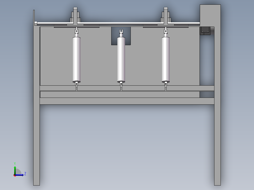 富贵竹剥叶装置设计左视图