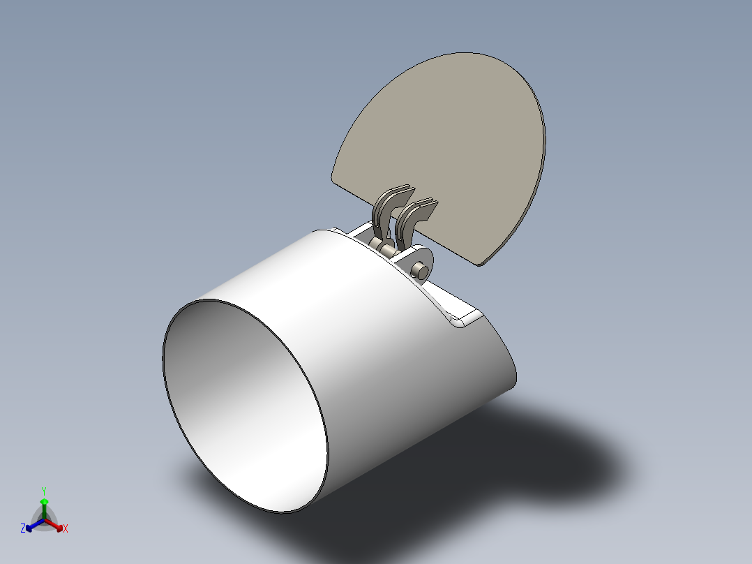 空气阻尼器正等轴测图