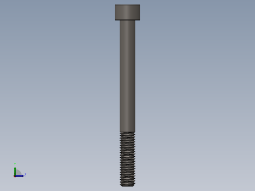Screw_DIN_912_M8x85_A2.SLDPRT公制内六角螺钉左视缩略图