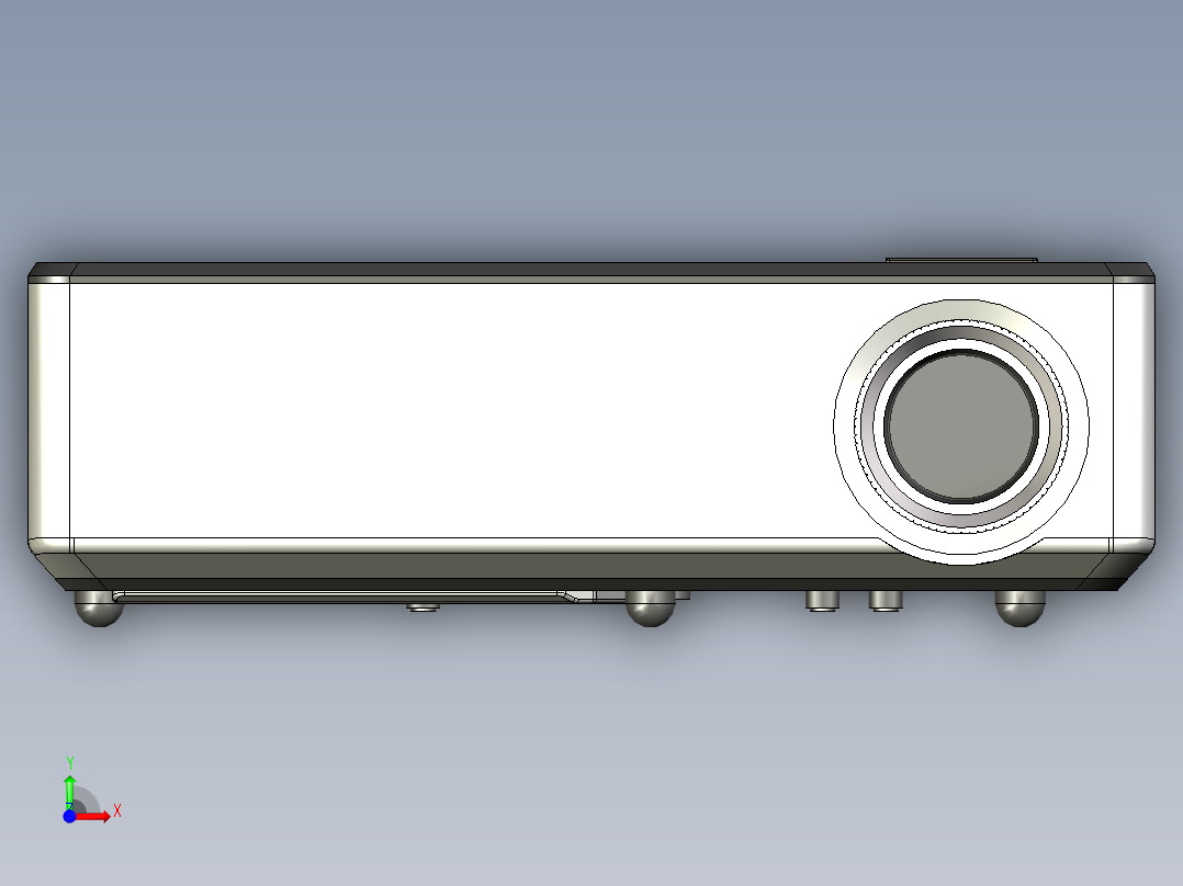 投影仪(2)前视图