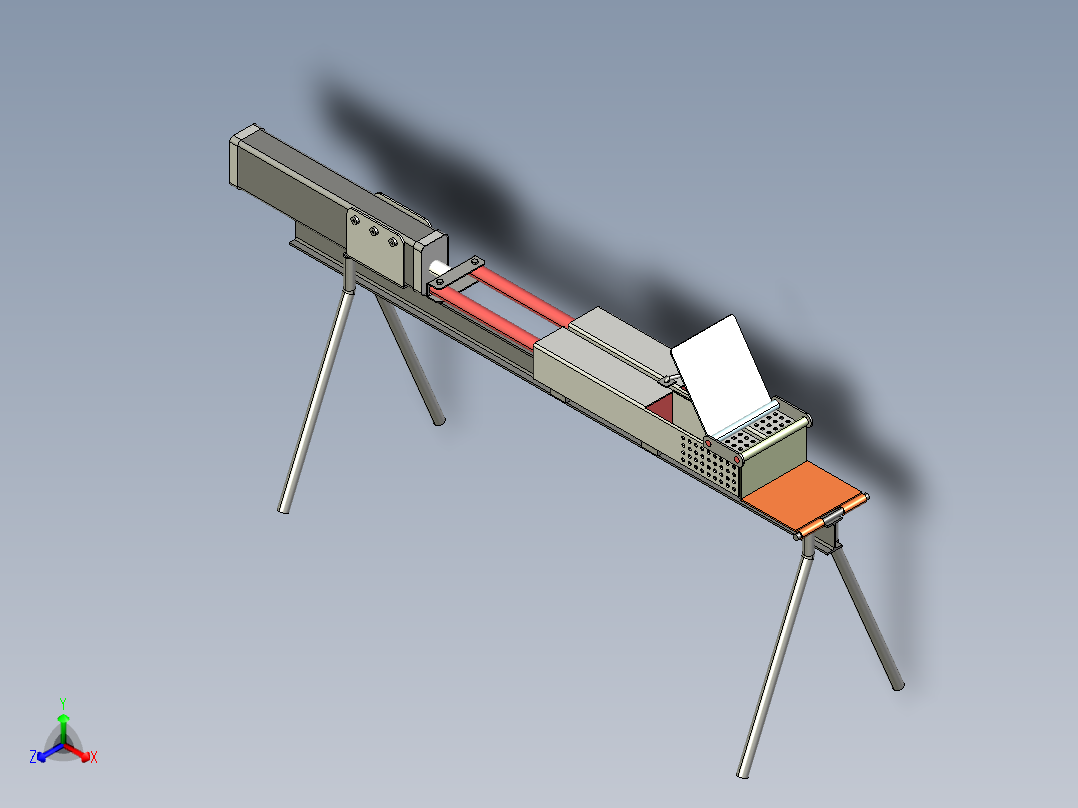 B2004598-木材劈裂机正等轴测图