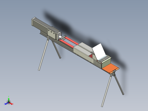 B2004598-木材劈裂机正等轴测缩略图
