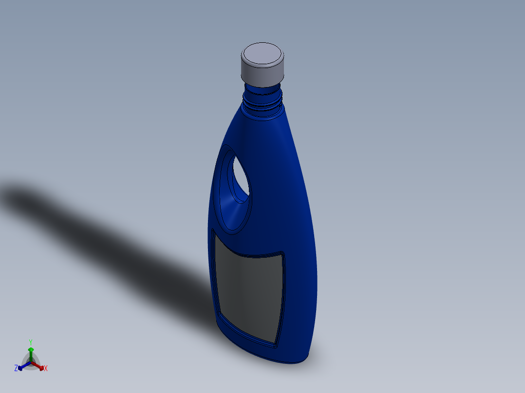 瓶子、罐子、桶(26)正等轴测图