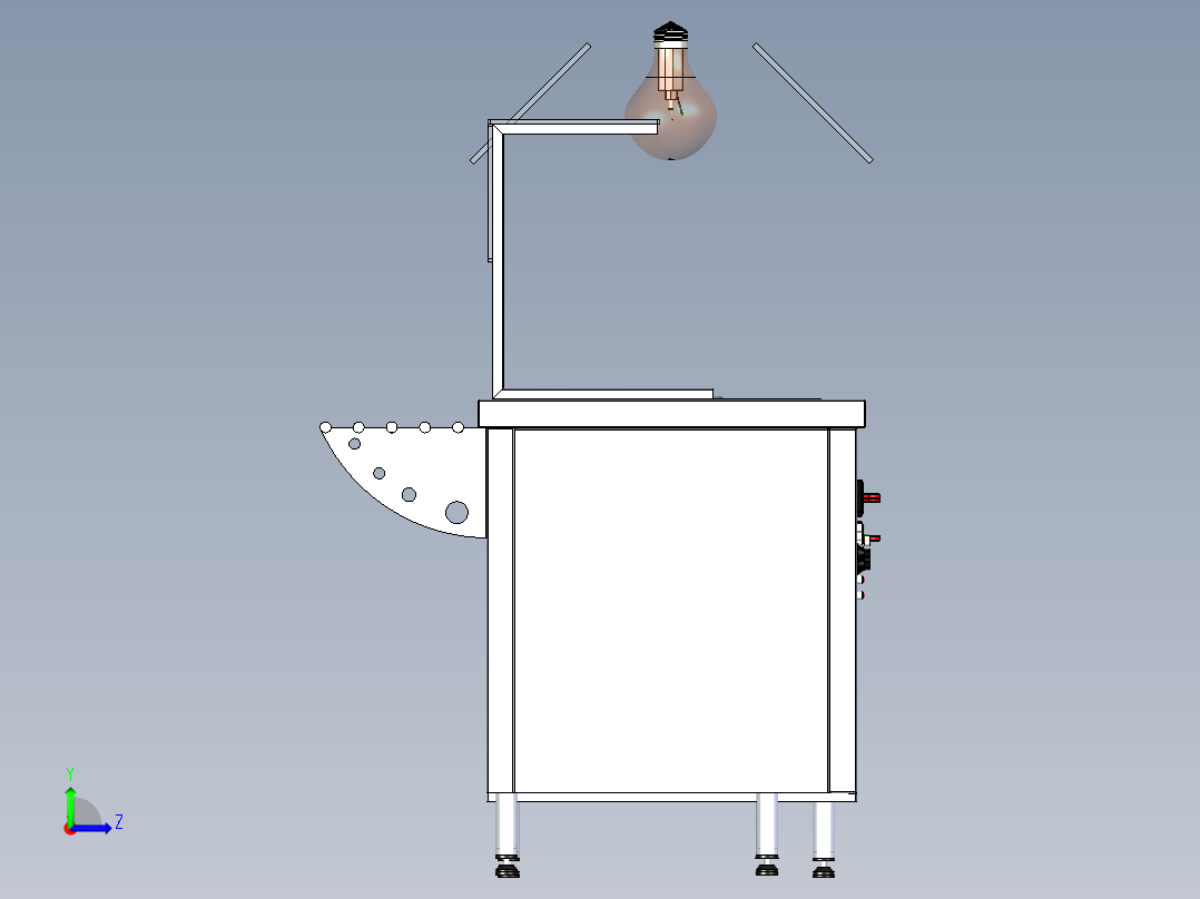 B2004767-食堂水池左视图