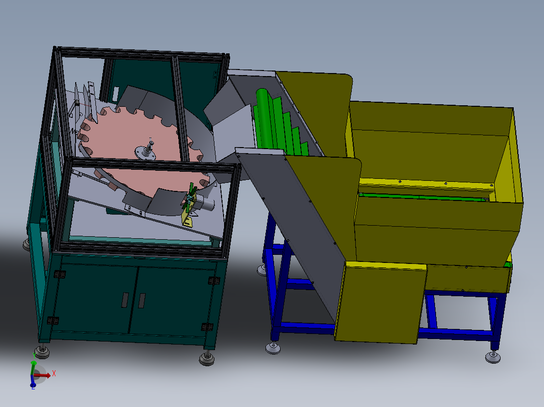 自动理瓶机设计及仿真三维SW+CAD图纸