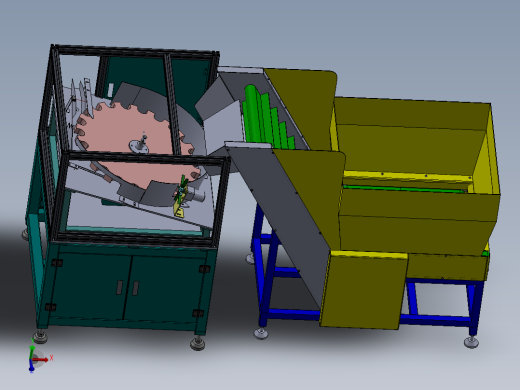 自动理瓶机设计及仿真三维SW+CAD图纸