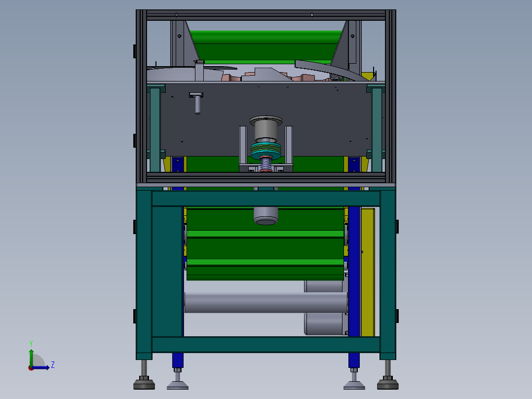 自动理瓶机设计及仿真三维SW+CAD图纸左视图
