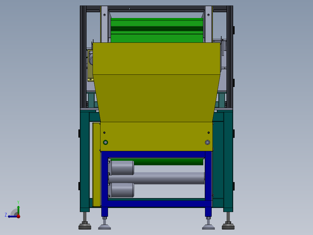 自动理瓶机设计及仿真三维SW+CAD图纸右视图