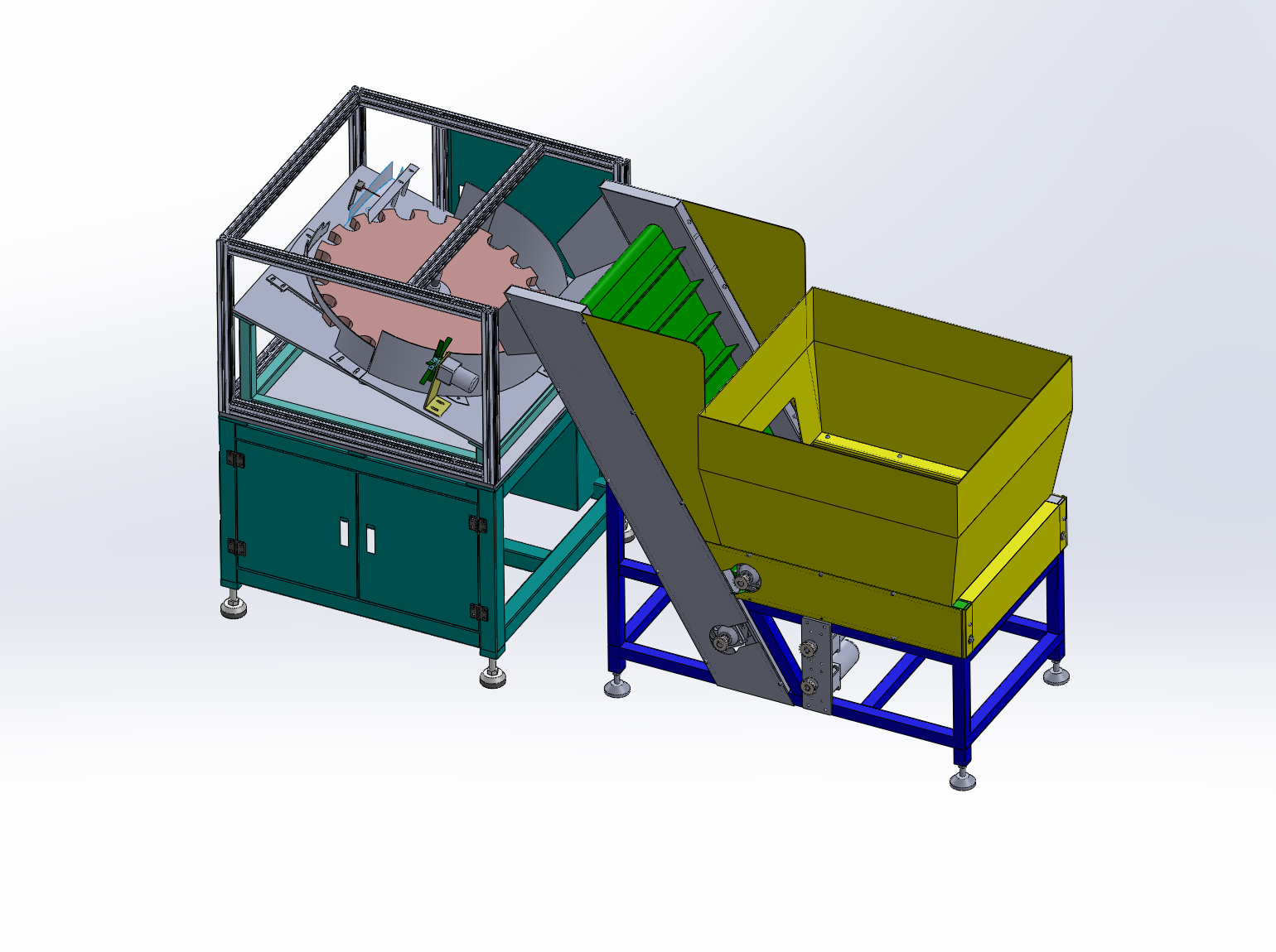 自动理瓶机设计及仿真三维SW+CAD图纸