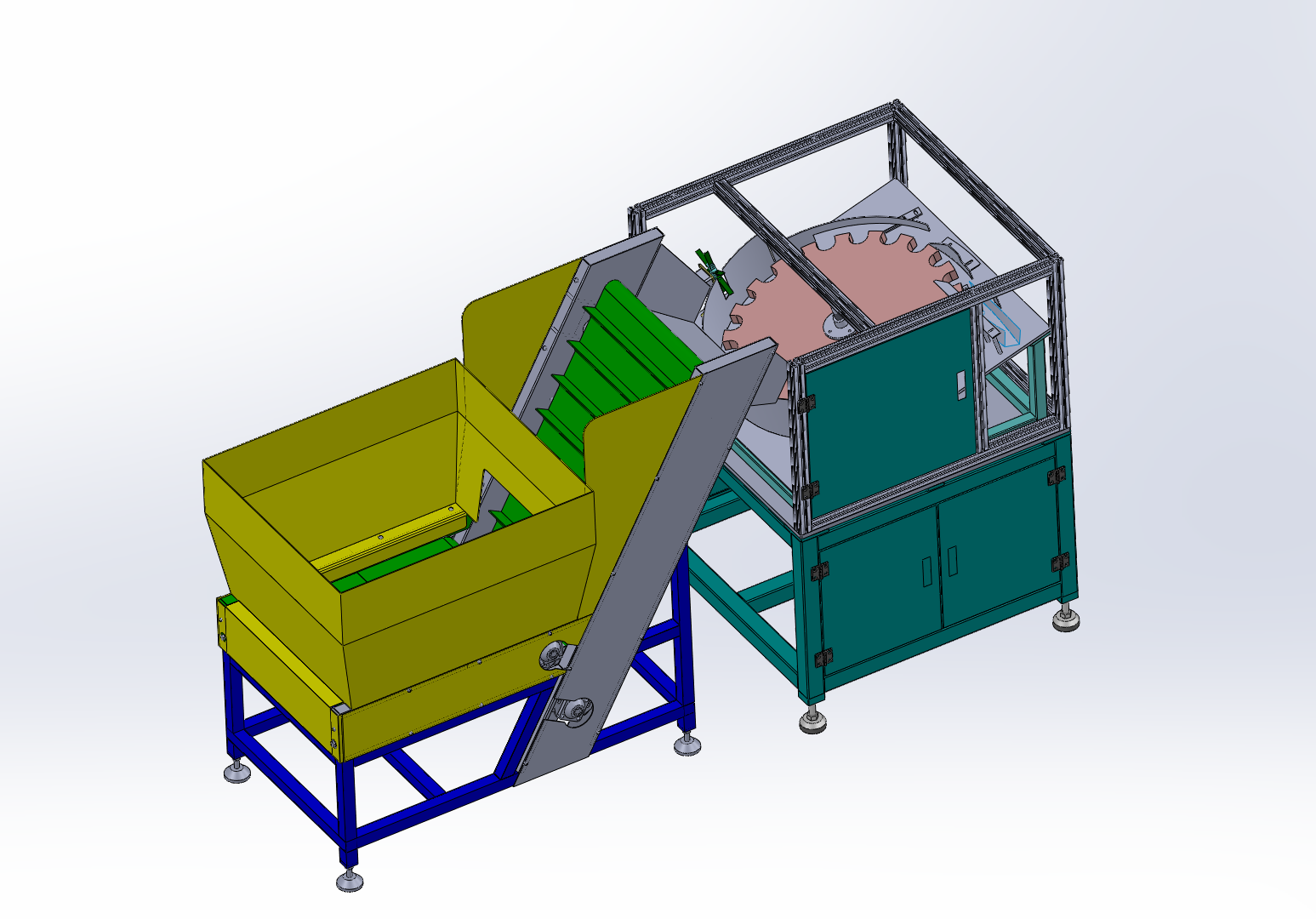 自动理瓶机设计及仿真三维SW+CAD图纸