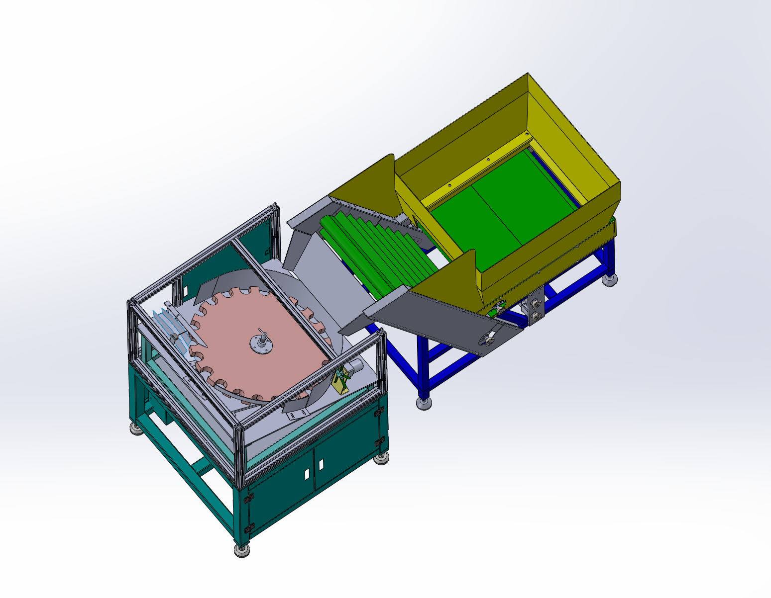 自动理瓶机设计及仿真三维SW+CAD图纸