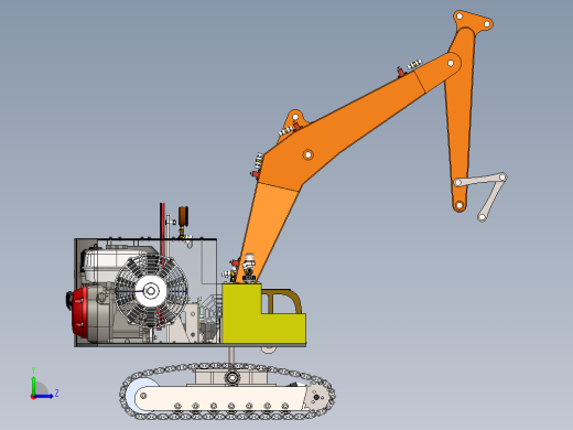 挖掘机、推土机(21)左视缩略图