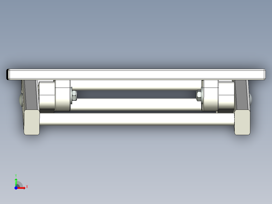 户外折叠桌凳组合前视图