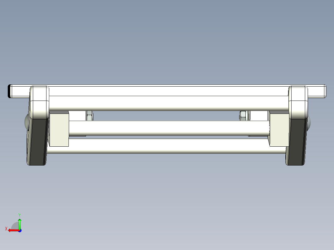 户外折叠桌凳组合后视图