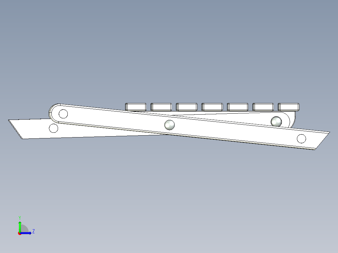 户外折叠桌凳组合左视图