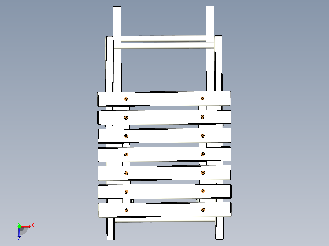 户外折叠桌凳组合俯视图