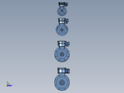 YFB3-B5系列粉尘防爆型三相异步电动机左视缩略图