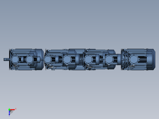 YFB3-B5系列粉尘防爆型三相异步电动机俯视缩略图