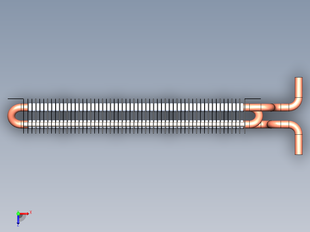 XW 热交换器俯视图