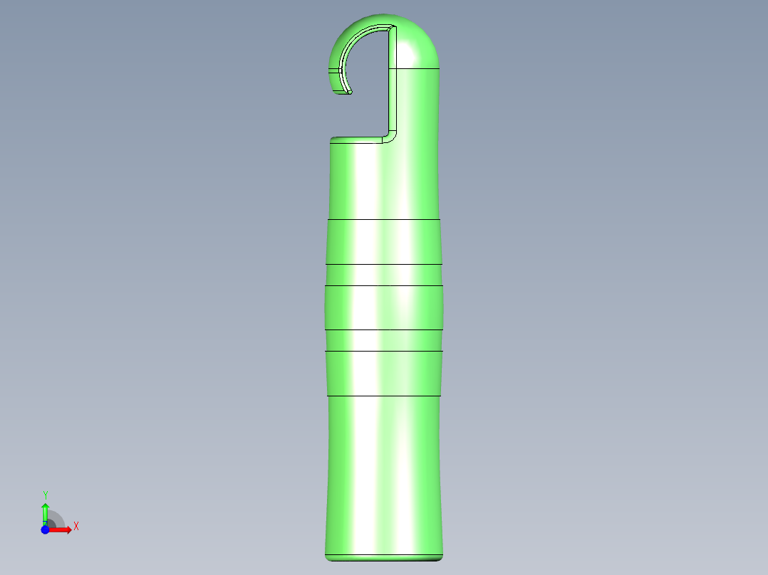 塑料手柄前视图