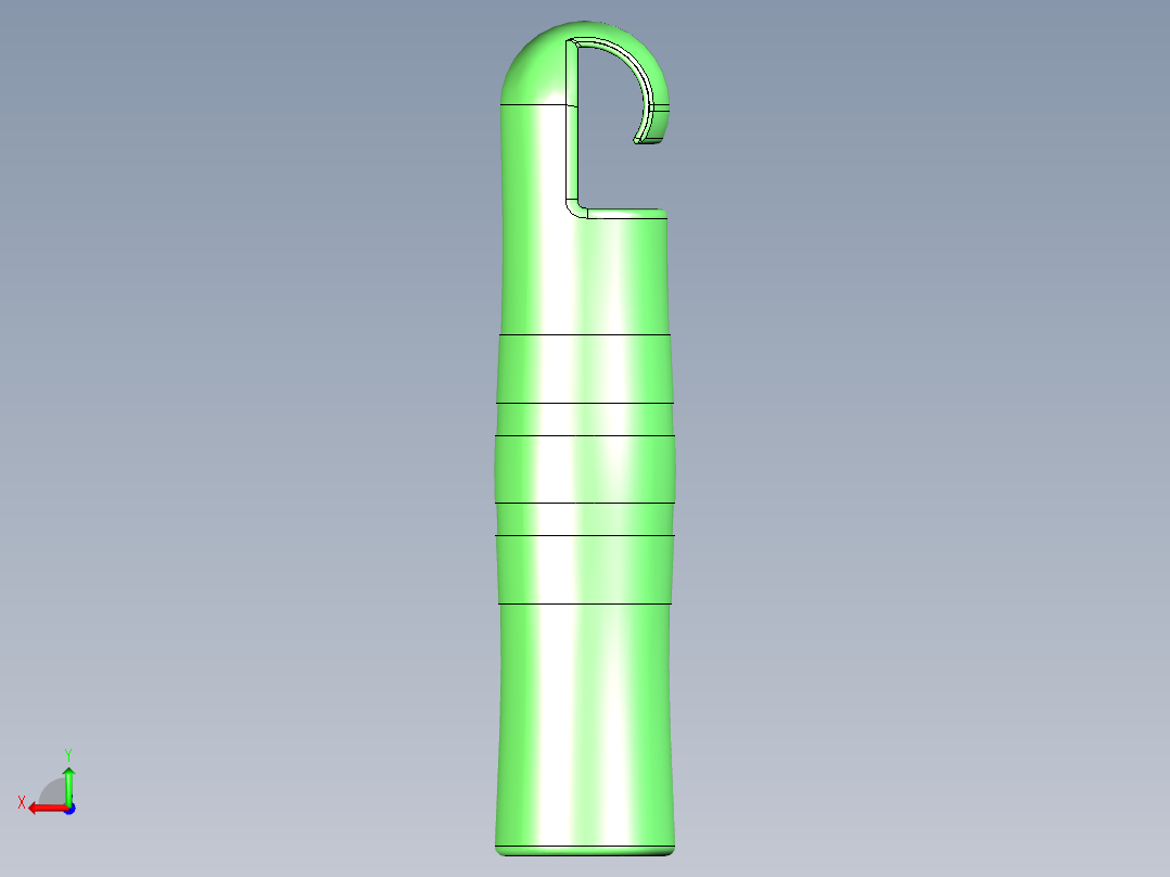 塑料手柄后视图