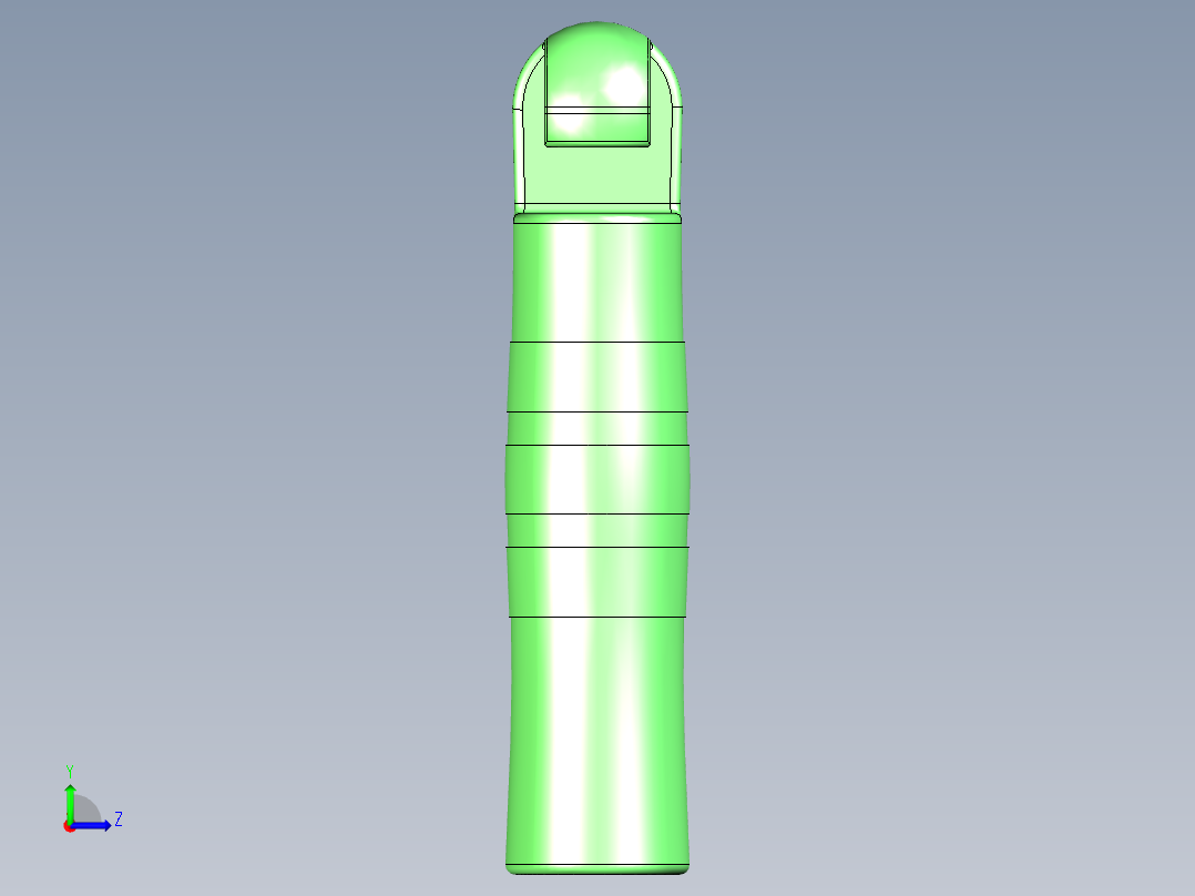 塑料手柄左视图