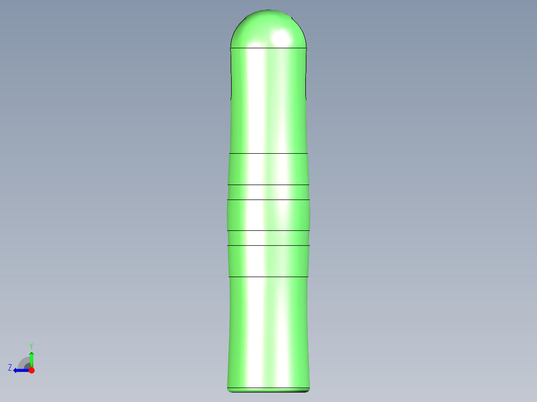 塑料手柄右视图