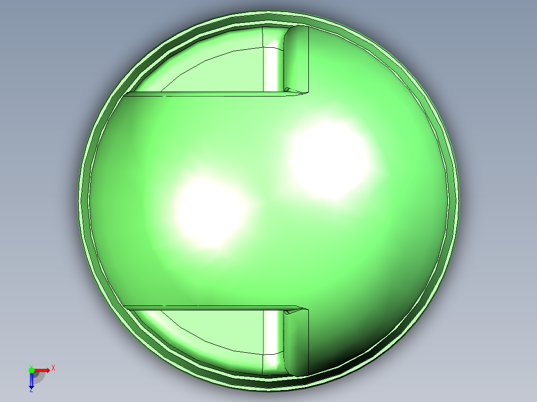 塑料手柄俯视图