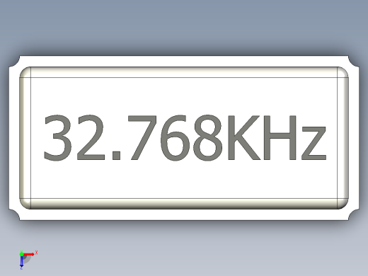 石英晶体振荡器3 2x1 5mm 12俯视缩略图