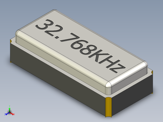 石英晶体振荡器3 2x1 5mm 12正等轴测缩略图