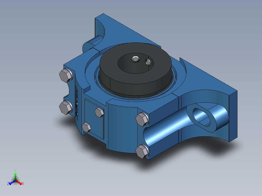 轴承支架品牌TIMKEN 35mm正等轴测图
