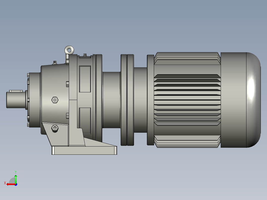 LC18MN-07-03-08BWY单级摆线针轮减速机BWY12-29-075后视图