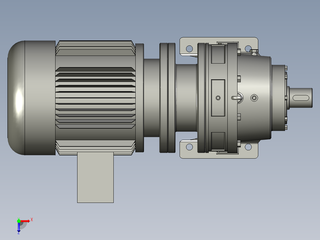 LC18MN-07-03-08BWY单级摆线针轮减速机BWY12-29-075俯视图
